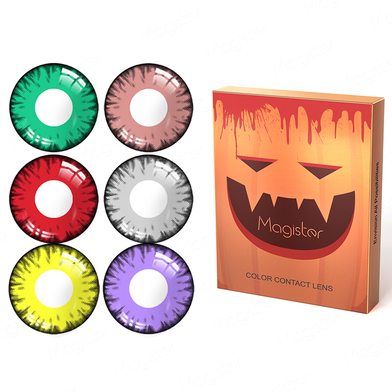 Хэллоуин lentes de Contact Fancy Contacts the Crazy lens COSPLAY цветные мягкие контактные линзы