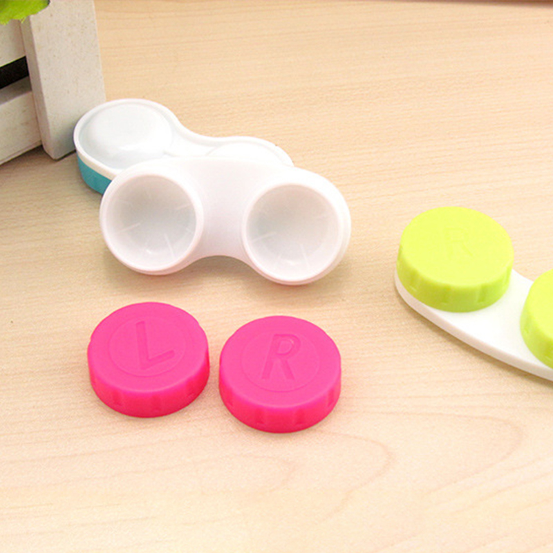 Promotion Solid Candy Color 2020 Classic Good Grades Mini Travel Contact Lenses Case