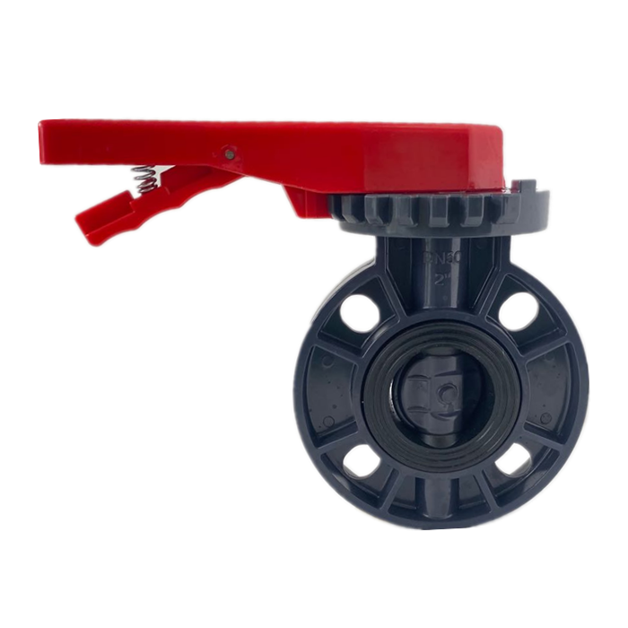 fast delivery drain irrigation plastic handle wafer butterfly valves pvc