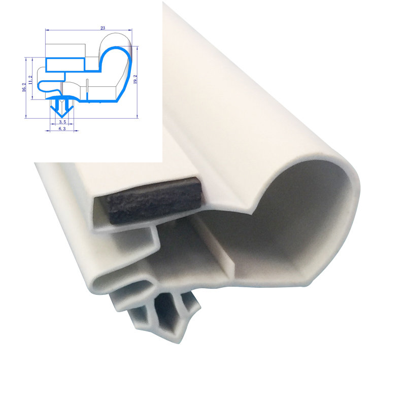 refrigerator door gasket Soft PVC sealing strips sliding window door rubber gasket seal replacement
