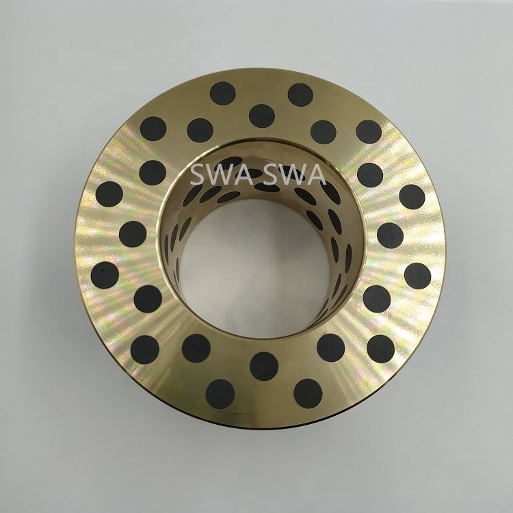 Self Lubricating Bearing Oilless Flange Graphite Brass Bronze Bushing SPFG