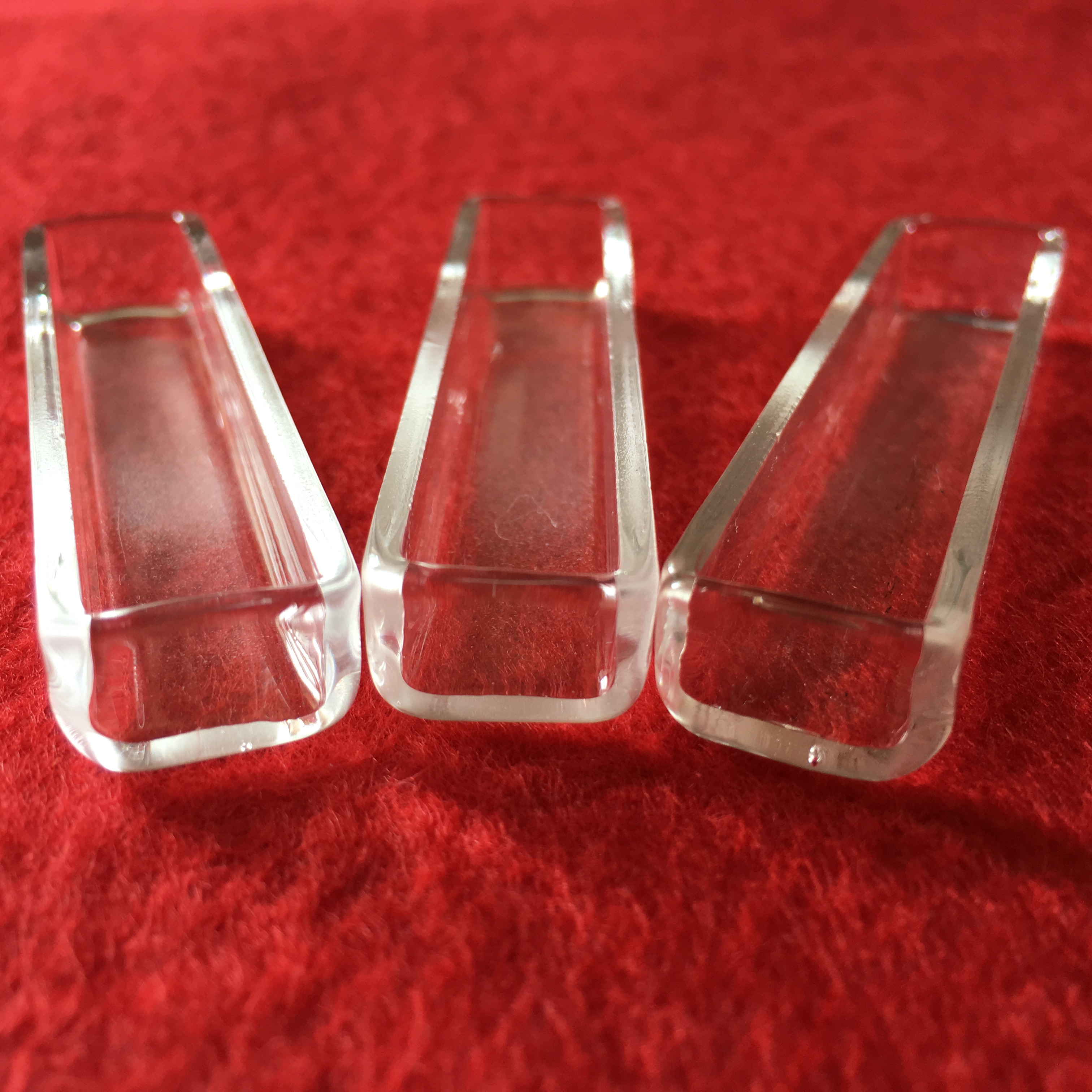 Heat resistance customize square transparent silica quartz tray for ashing