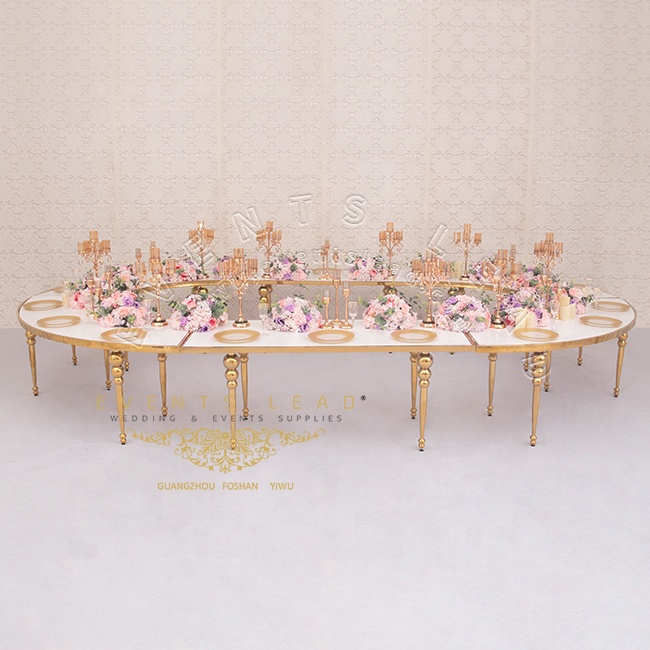 Golden Free Combination Banquet Hall Furniture Wedding And Events Furniture Table