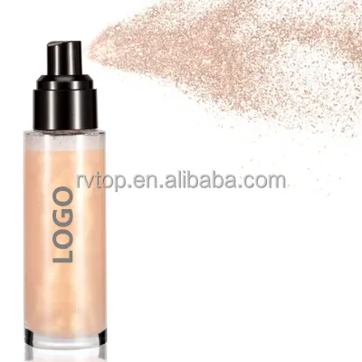 Trending Product Shimmer Highlighter Spray for Face and Body Skin Glow