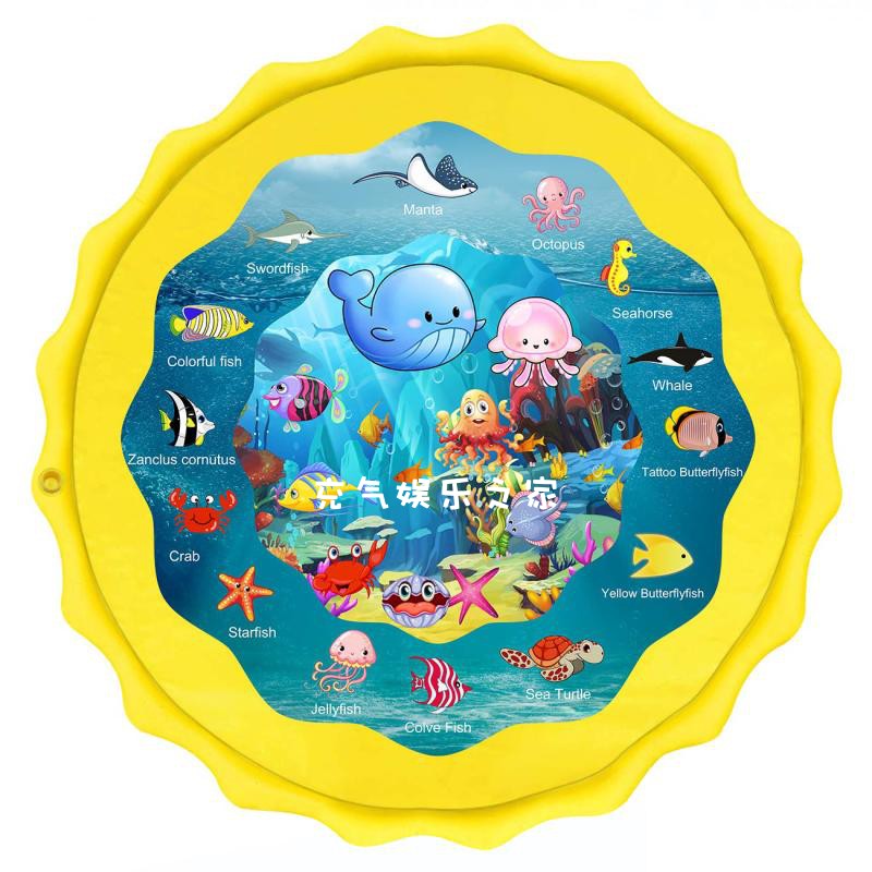 Игровой коврик с брызгами на заказ, водные игрушки, веселые детские игрушки для малышей, мальчиков, девочек, детские уличные спринклеры для вечеринки
