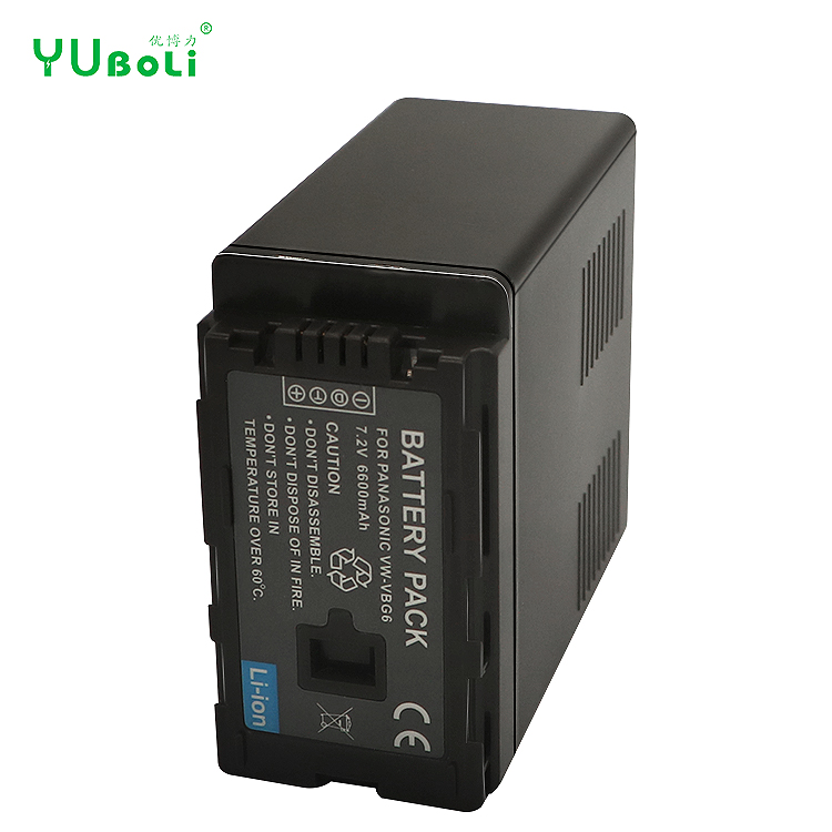 Hot High-Capacity 6600mAh VW-VBG6 Li-ion Battery VW VBG6 VWVBG6 Digital camera battery For Panasonic HDC Camera Bateria