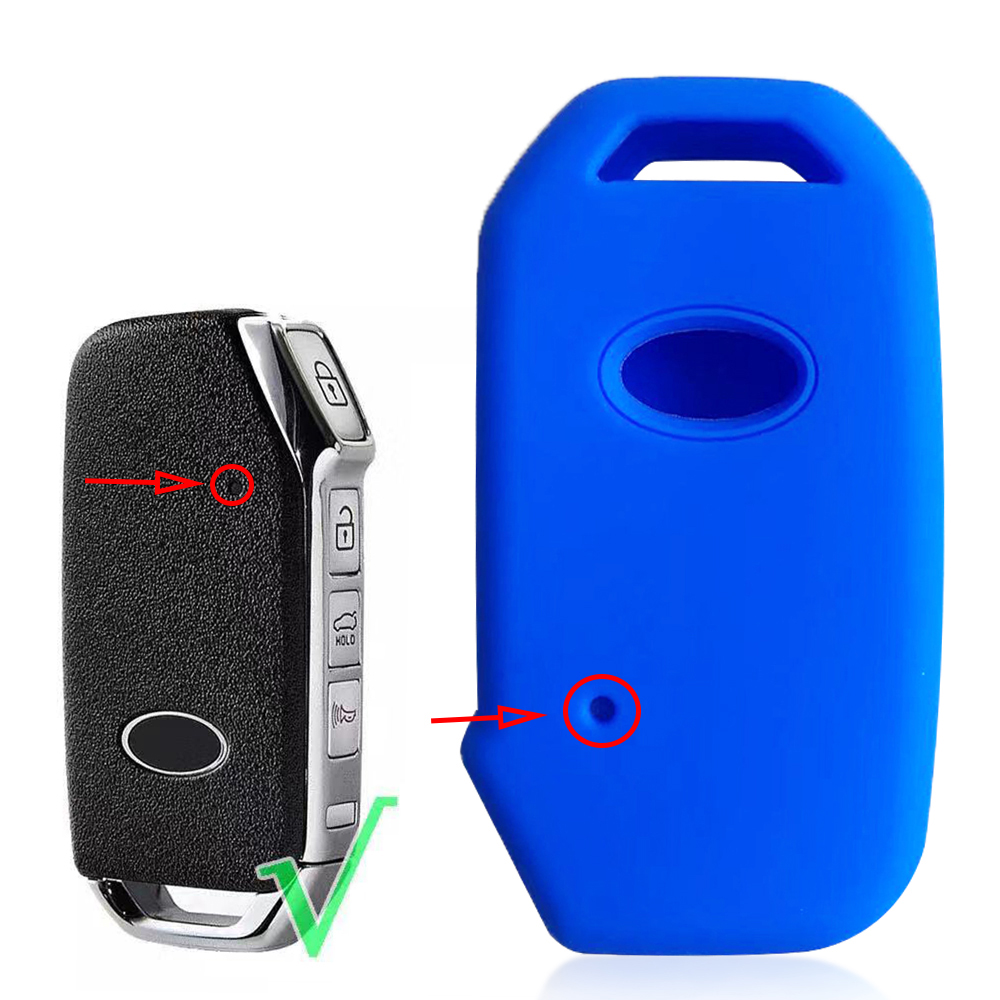 Custom Various Car Logo Models Remote Control Rubber Key Case Silicone Car Key Cover for Kia