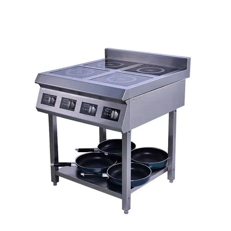 Four Head 4 Digital Display Induction Cooker, Commercial Kitchen Equipment Induction Oven With 4 Burners
