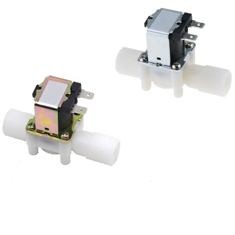1/2" Plastic Solenoid tap 12V 24V 220V NC Type  Washing Machine Dispenser Drinking Water Pneumatic Pressure Controller