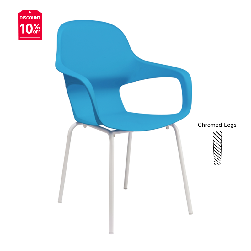 modern dining Factory price Simple Plastic Back Metal Feet with Armrests Used Reception Leisure Chair