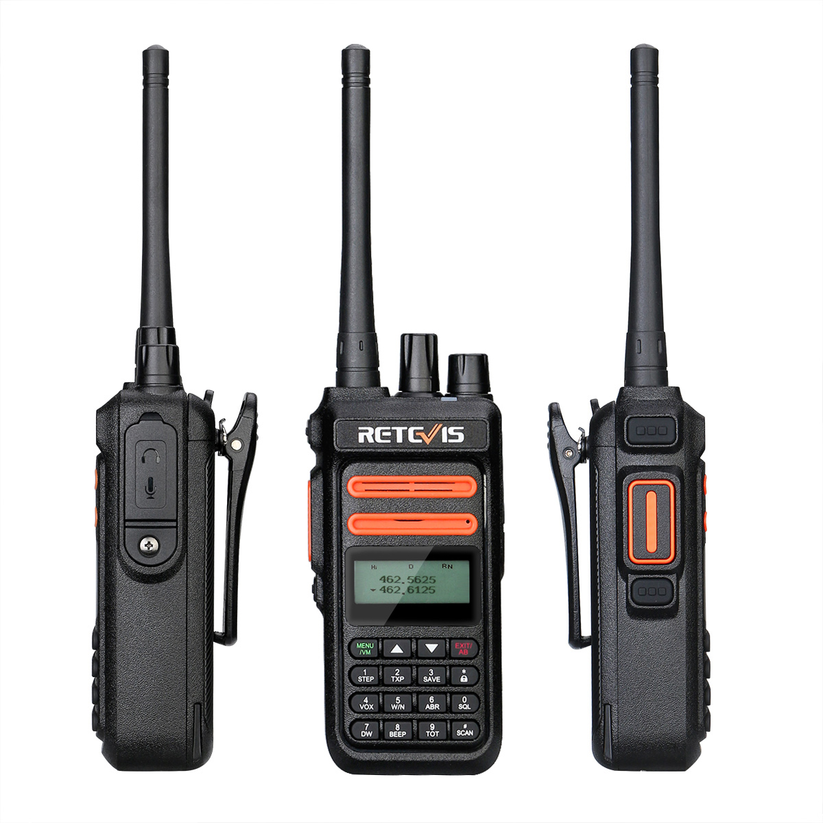 Retevis RT76P GMRS портативная приёмопередаточная радиоустановка, 5W GMRS лицензию для переносного приемо-передатчика с ЖК-экран дисплей монитор с функцией