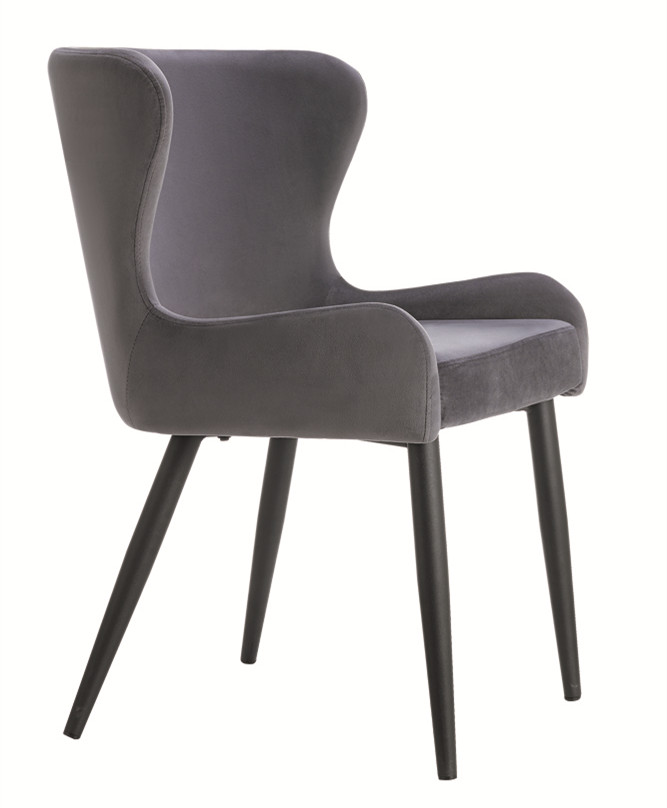 High Density Sponge Soft Seat Velvet Fabric Chair for Hotel Banquet Living Room
