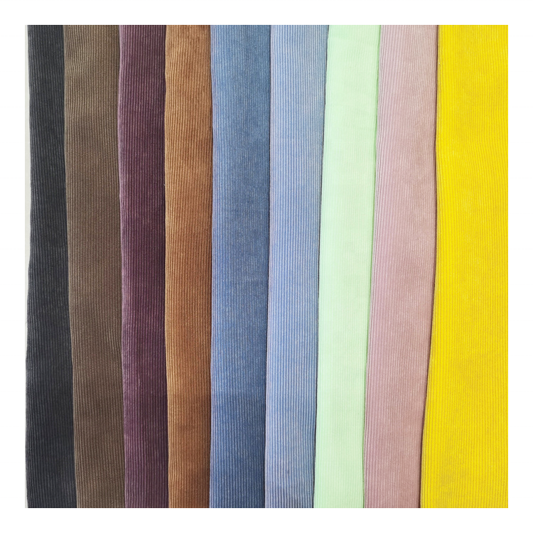 11Wales 100% Cotton Fabric Dye Colours Corduroy Fabric For Winter Clothing Pants Jackets