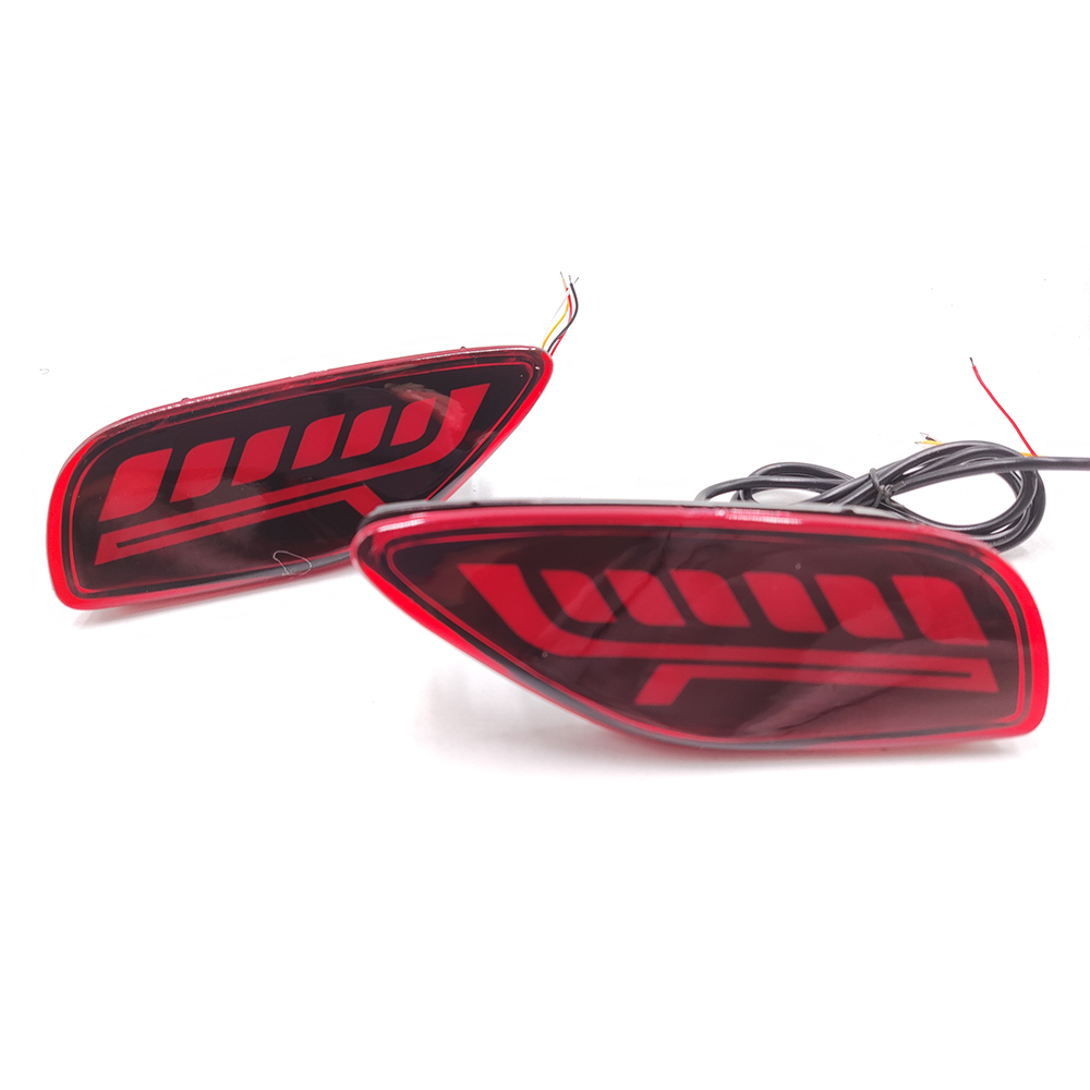 For Kia Seltos 2019 2020 2021 Car LED Reflector Tail Light Rear Bumper Light Rear Fog Lamp Brake Light