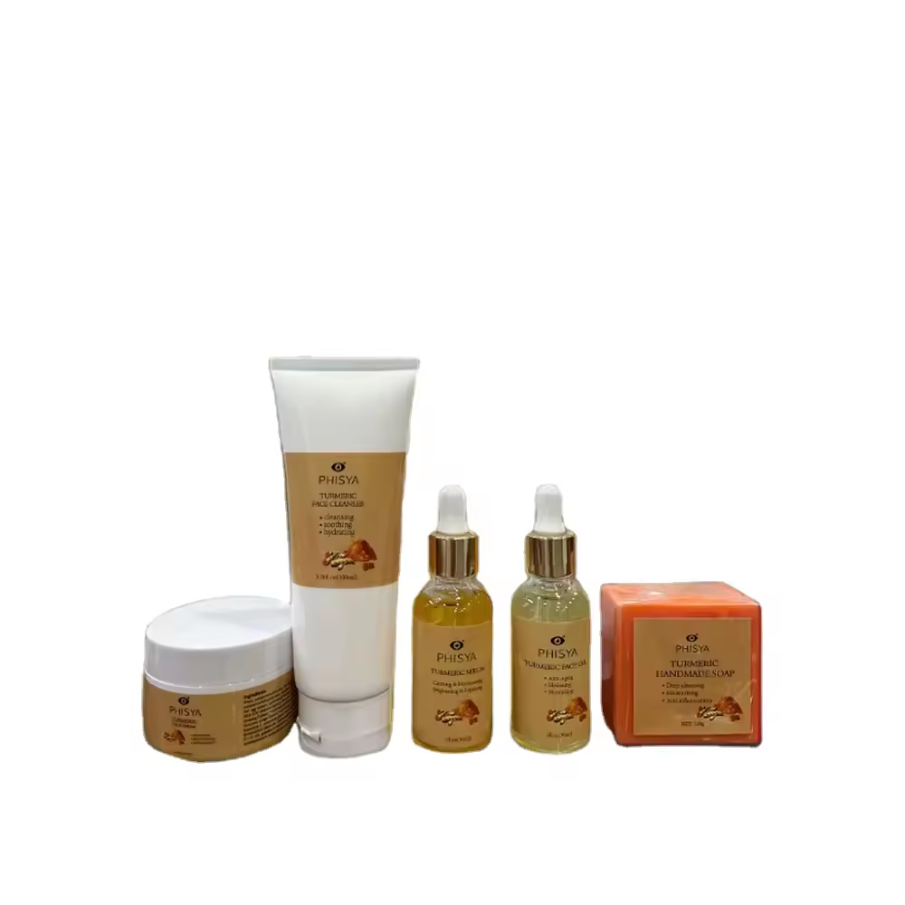 Hot Selling Anti ance face skincare kit Turmeric Face Cream Organic Handmade Soap for Ance Skin