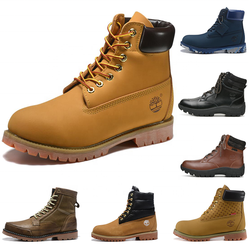 Timber land luxury designer men women leather Half Boot manila fashion sneakers outdoor jogging walking shoes Winter men's boots