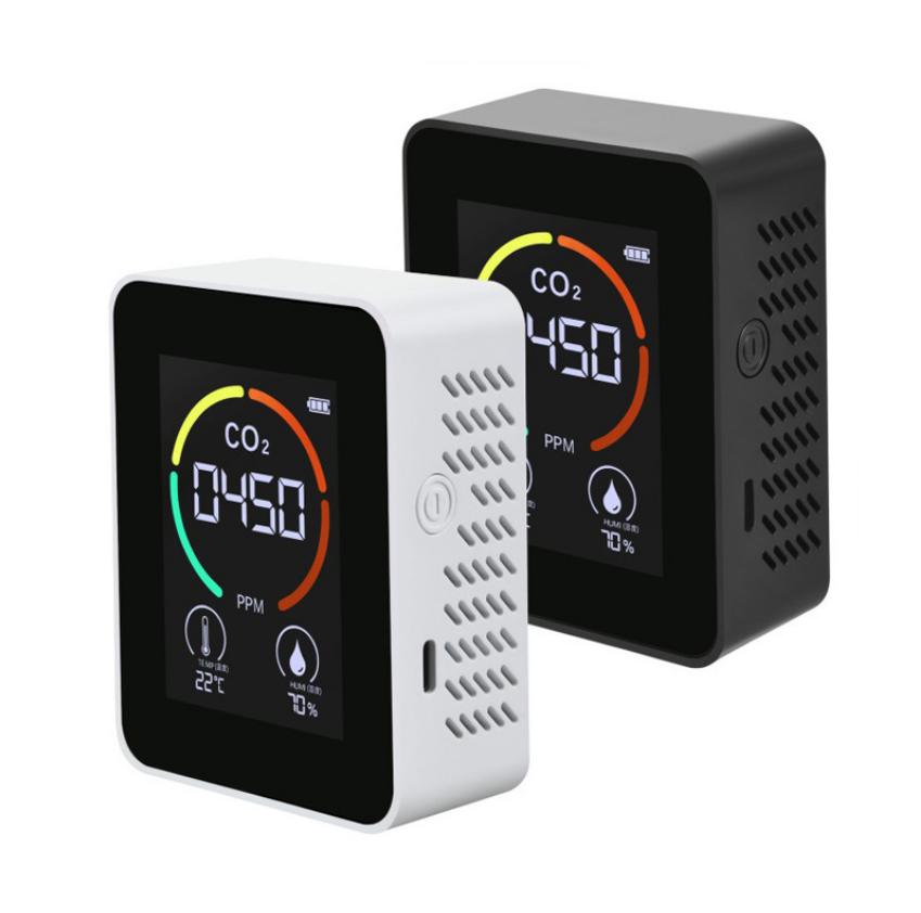3 IN 1 Wall Mount Portable Temperature Humidity Sensor Air Quality Carbon Dioxide Meter CO2 Monitor Oxygen Gas Detector Analyzer