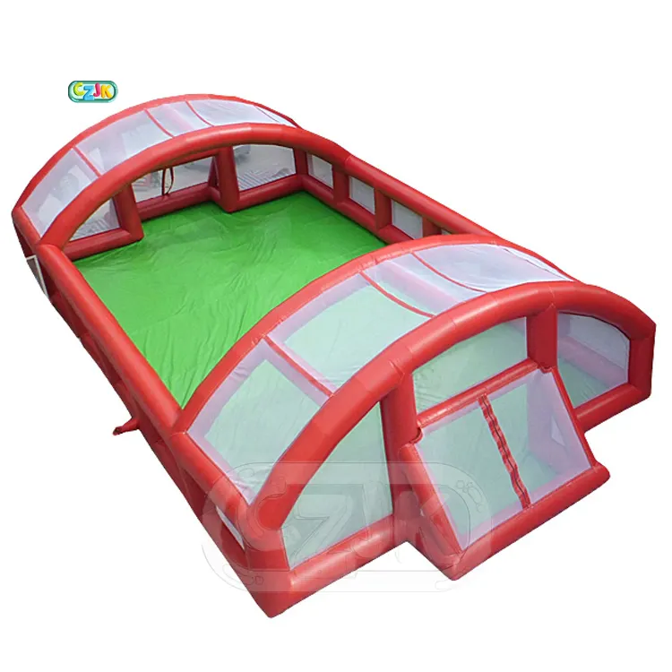 outdoor large high quality giant bouncy castle inflatable water soap football soccer playground field for rent