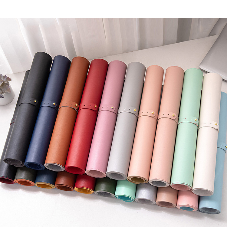 Multi Colors большой Double Sided кожа Desk Pad Protector Laptop PVC Leather Desk Mat по индивидуальному заказу