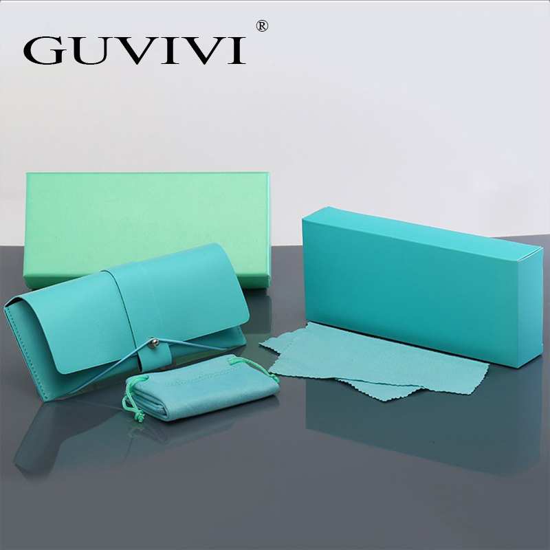 GUVIVI, оптовая продажа, Модный Цветной Чехол для очков, складной чехол для солнцезащитных очков, Чехол для очков из искусственной кожи с пользовательским логотипом