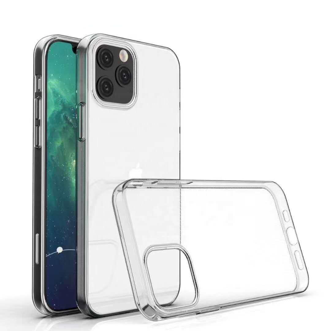 Мягкая задняя крышка из ТПУ для iPhone 12, прозрачный чехол из ТПУ для iPhone 11, чехол для мобильного телефона 12 Pro Max 2020, 2019