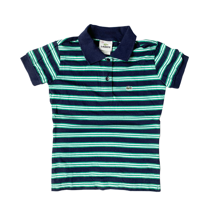 Wholesale Branded Boys Short Sleeve Stripe Kids Clothes Stock Lot Polo Shirt