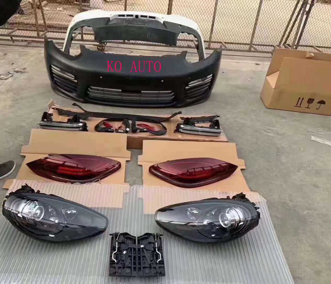 headlight head lamp BUMPER GRILLE TAIL LAMP for Porsche panamera 970.1 2010 UPGRADE TO PANAMERA 970.2 2015 2016 2017
