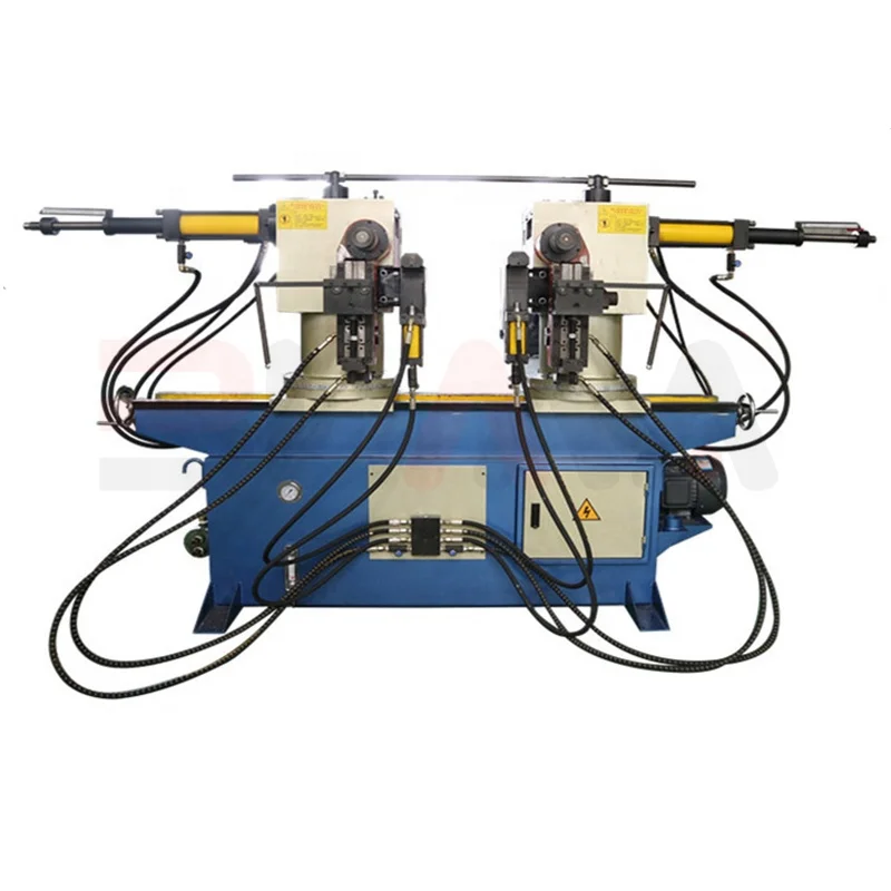 6MM Thickness Thin Round SS MS Left Right Double Head Pipe Bending Machine