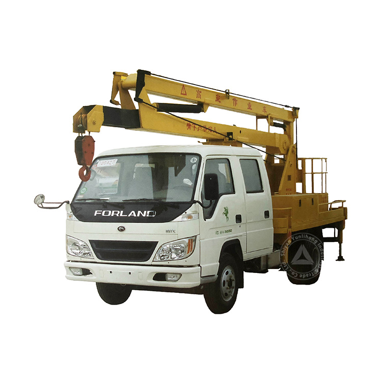 Рама для двигателя Forland 4X2 103HP Euro III (3), рабочая высота 14 м/рабочий радиус 6,5 м, гидравлический воздушный грузовик со складным рычагом с Bu