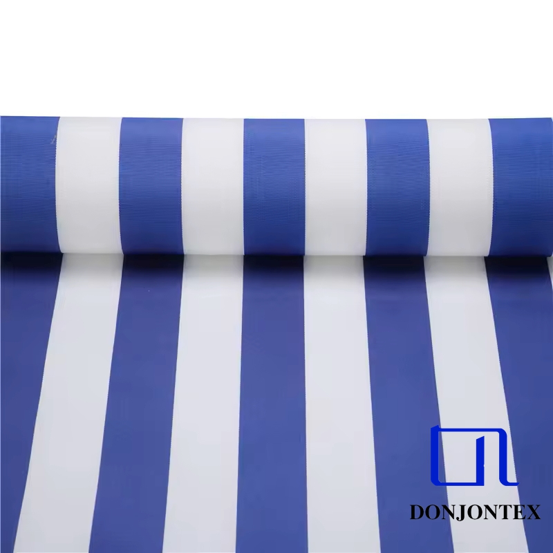 High fastness outdoor furniture 100% acrylic solution dyed fabric waterproof acrylic striped fabric
