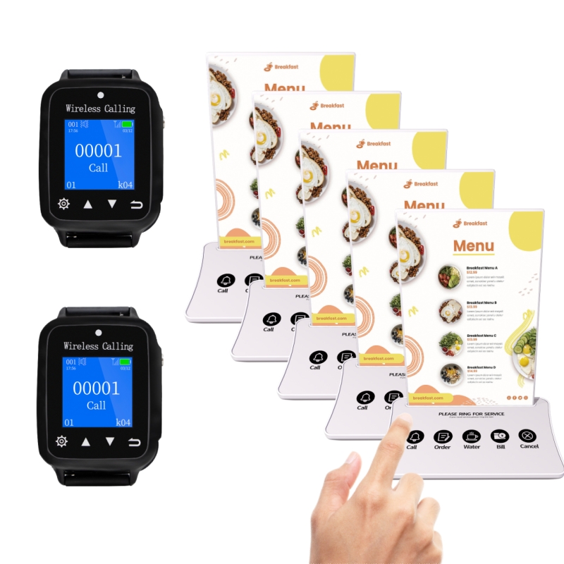 pager calling restaurant waterproof calling pager system buzzer wireless 433mhz restaurant pager waiter call button system