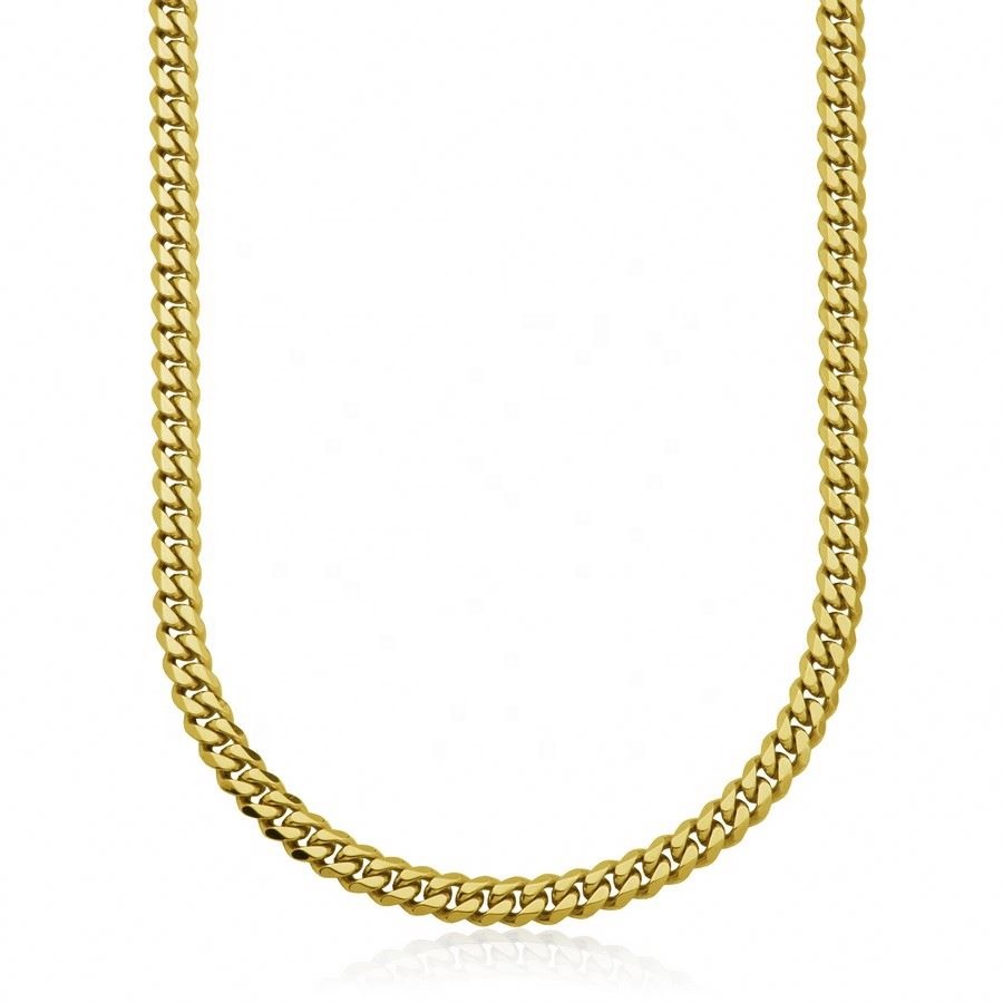 Manufacturers Custom Hot European And American Fashion Trend Rap Hip-Hop 18K Gold-Plated Exaggerated Necklaces