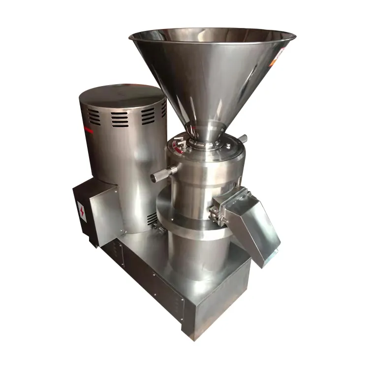 Stainless Steel vertical Colloid Mill For Ketchup Chili Sauce Sesame peanut butter making machine