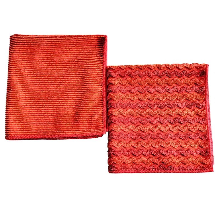 Jacquard weave Kitchen Microfiber Scale Washing Rags Clean Towel Cloths Home Tools Dish Cleaning Cloths Glass