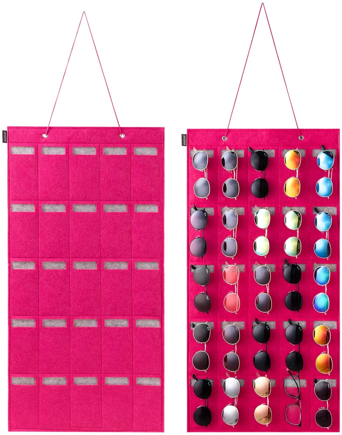 Amazon Hot Sell Sunglasses Organizer Storage Hanging Wall for Men Women Sunglasses Holder