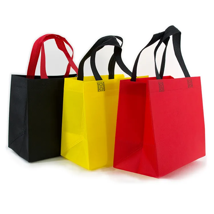 Складная многоразовая сумка для покупок из нетканого материала с логотипом