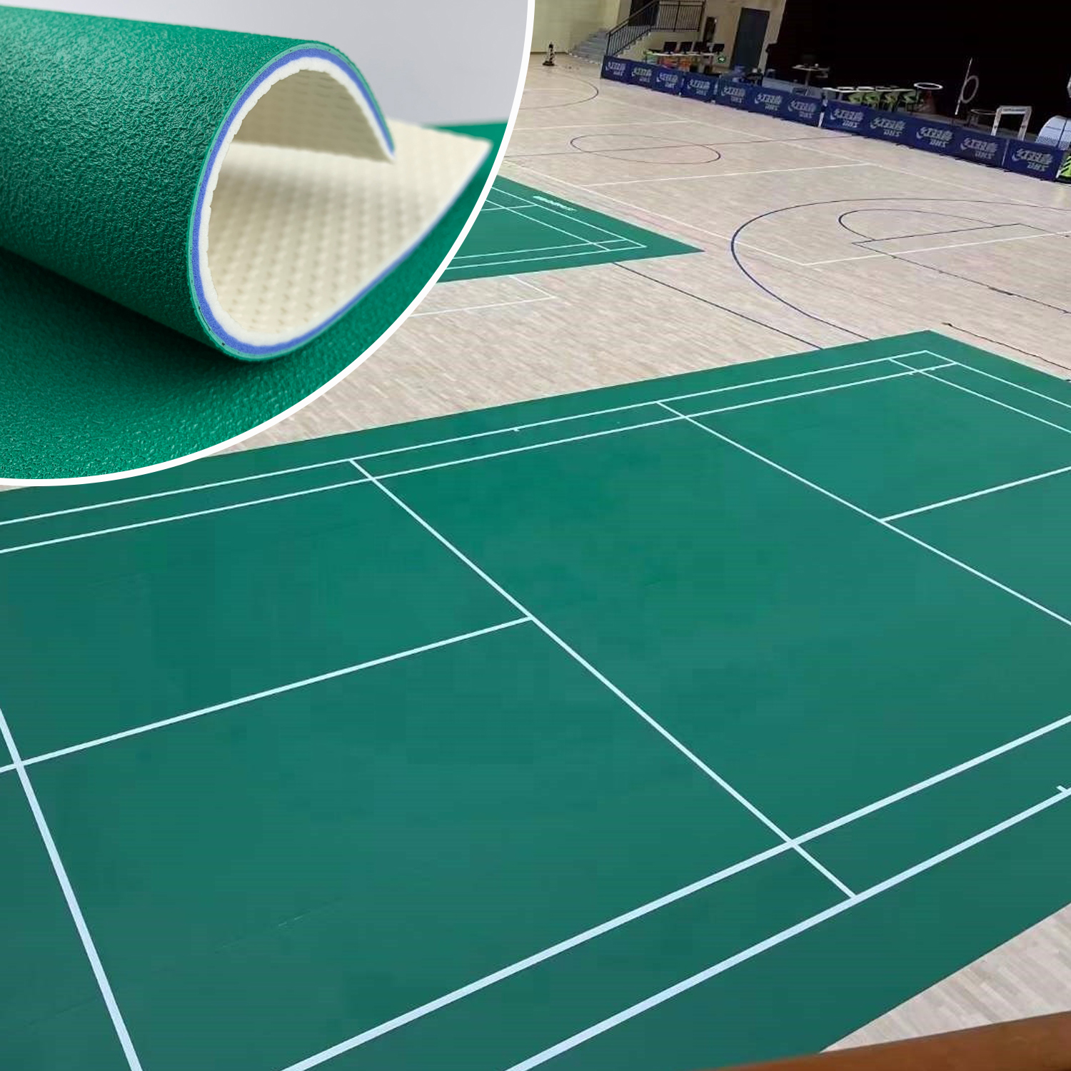 Напольное покрытие Bwf из змеиной кожи для помещений, экономичный коврик для бадминтона, портативный Синтетический бадминтон, одобрен BWF