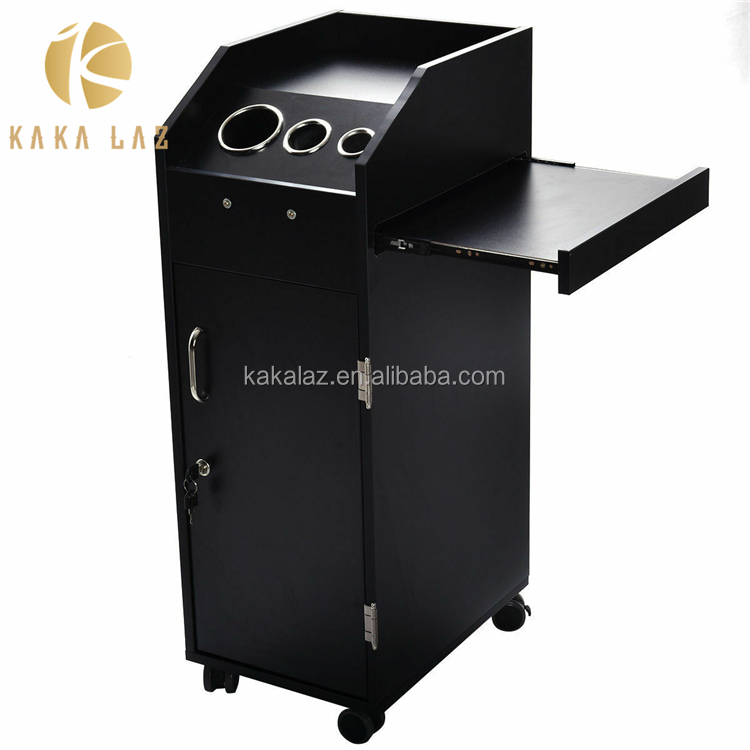 Тележка для салона красоты, черная тележка для салона красоты