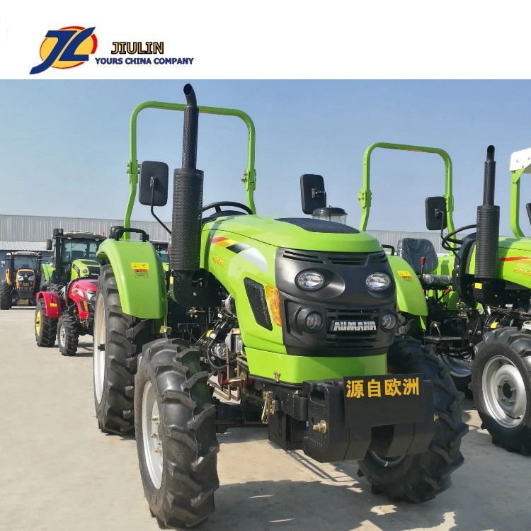 Мини 35HP фермы колесный трактор с кабиной, rops4 в 1 фронтальным конечным погрузчиком