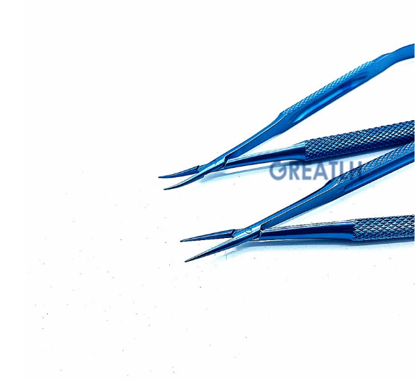 Premium titanium Needle Holder Micro Spring Needle Holders With Lock V type needle holder forceps WITH CATCH 14cm16cm18cm