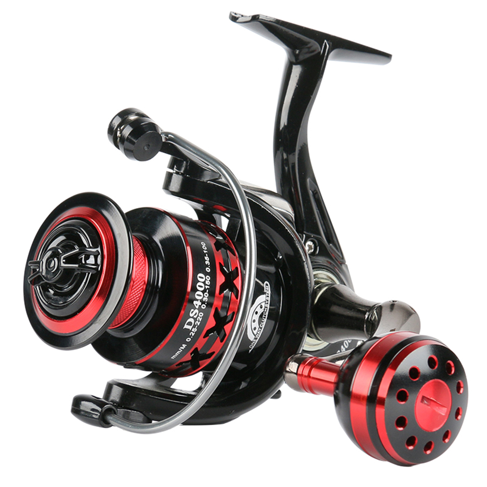 Riverlake 2+1 Ball Bearing 4:7:1 Metal Spool Spinning Reel Fish Salt Water Fishing Reel Pesca Wheel
