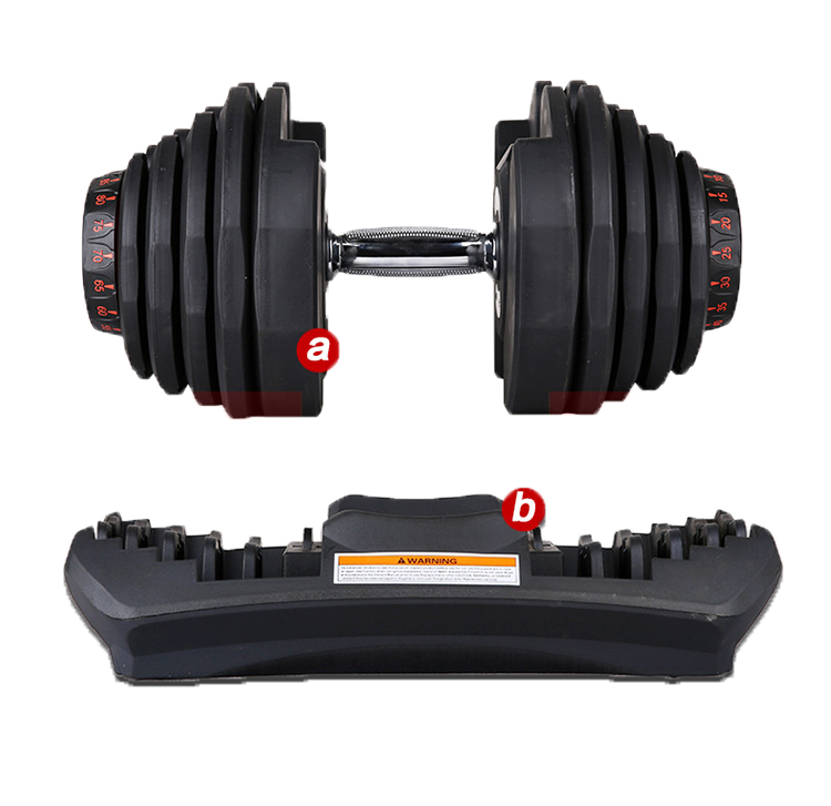 OEM Pesas 40 кг 90 фунтов 1090 железное умное фитнес-оборудование для тренажерного зала весы лифтинг Регулируемый набор гантелей для продажи