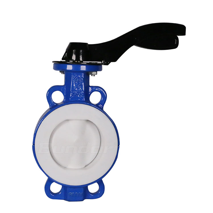 Bundor DN50-DN200 JIS 5K/10K/150LB PTFE Клапан-Бабочка подкладки Сделано в Китае
