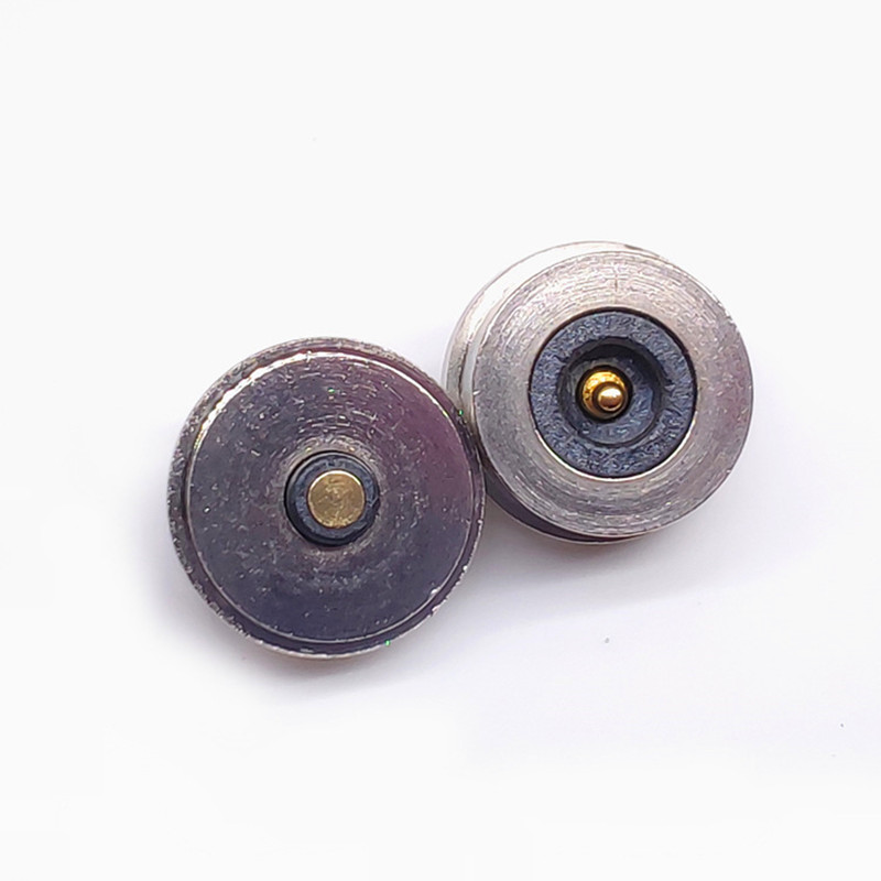High quality 8MM round pogo pin magnetic connector smart cup male female 2pin magnetic connector