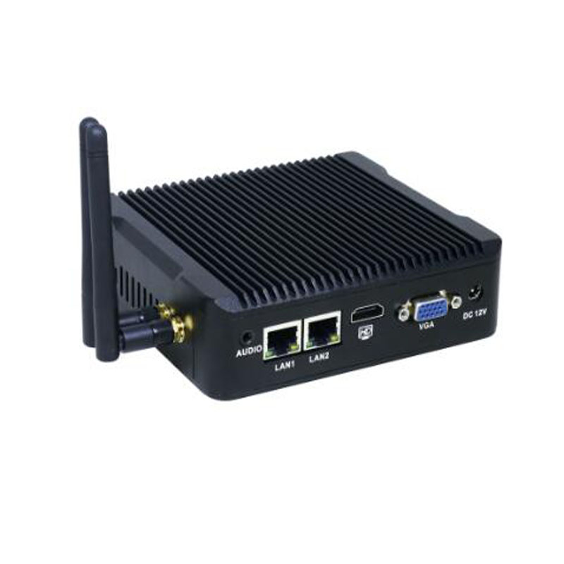 Intel celeron J1900 CPU 12v безвентиляторный мини-ПК x86 промышленный встроенный мини-бокс ПК