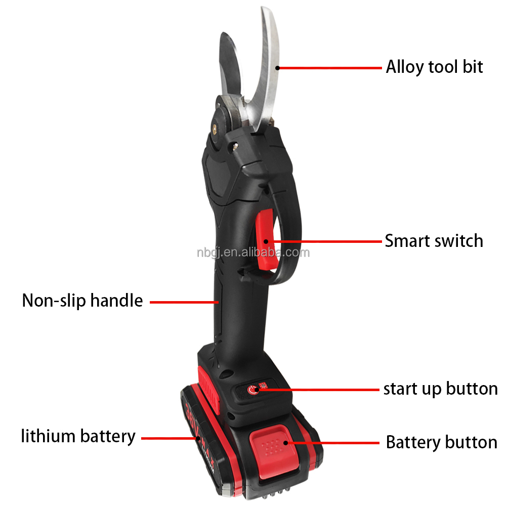 21V Best Electric pruning Shears Rechargeable Lithium Battery Cutting Diameter 25MM