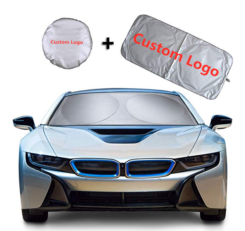 UFOGIFT Custom Logo Printing Advertising Foldable Car Sun Shade/Windshield Car Sunshade/Custom Pop Up Car Sun Shade
