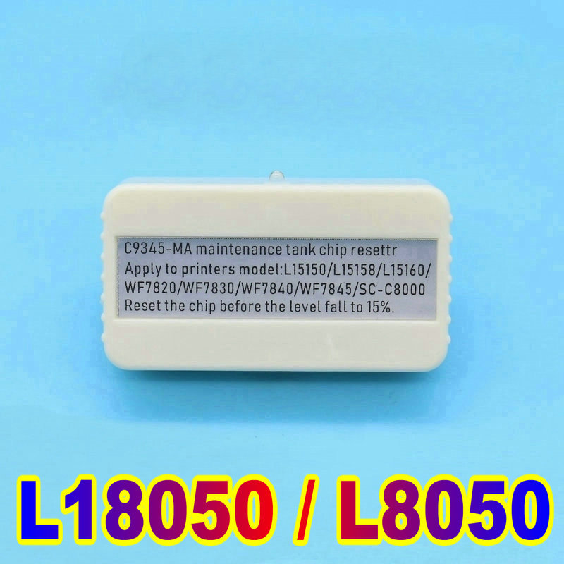 For Epson L8050 Reset Chip Epson L18050 L8050 Maintenance Box Resetter C9345 Printer Tank Reset L8188 8550 16600 L15150 WF7820