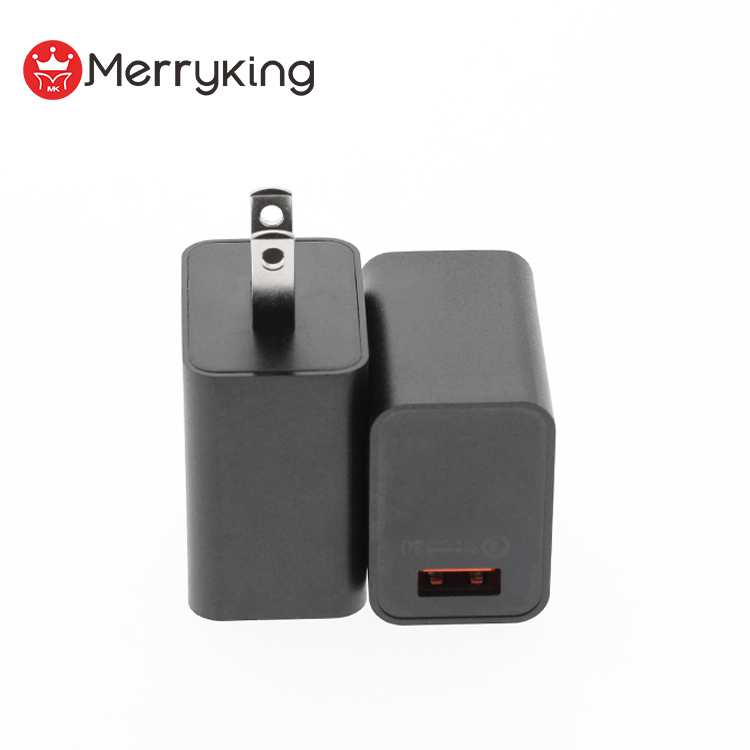 110V AC вход UL PSE Сертифицированный 18W QC3.0 USB Адаптер зарядного устройства