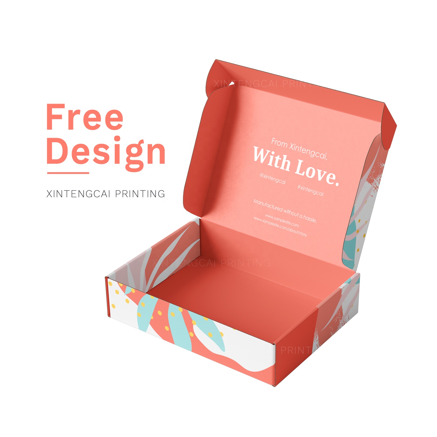 Wholesale Eco Mailer Corrugated Paper Custom Logo Printed Gift Shipping Mailing Packaging Box for Skincare/Beauty/Cloth Packing